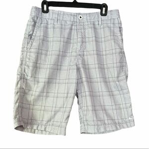 O'Neill Gray Plaid Hybrid Shorts Size 30